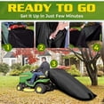 thumbnail image 3 of Lawn Tractor Leaf Bag for Riding Lawn Mower, 96 × 56 Inch, 210D Oxford Cloth Wear-Resistant,, 3 of 5