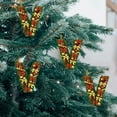 thumbnail image 3 of Adornos navideños personalizados para el árbol | Colgantes con monograma de 26 letras y diseño de gorro de Papá Noel, 3 of 5