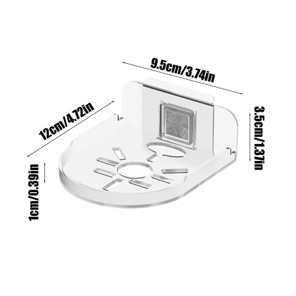 WNFJR Adhesive Floating Wall Shelves, Punch-Free Mount for Security Cameras, Mini Speakers - Easy Install Surveillance Camera Bracket Holder Stand