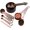 Copper, variant on Copper Plated Measuring Cups and Spoons set, Stainless Steel Measuring Cups and Spoons Set for Baking & Kitchen, Cute Metal Metric & Measure Cup and Spoon with Leveler & 1/8 Cup
