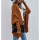 thumbnail image 1 of Suéter Abierto Frontal Para Mujer, Puños Ajustados, Prendas De Vestir De Punto De Tacto Suave Y Cálido, Manga De Murciélago De Color Puro Para Invierno Y Primavera, 1 of 7