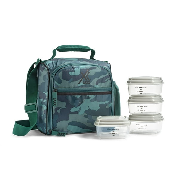 JAXX by FitFresh, 5pc Meal Prep Lunch Bag, Adults Love as Lunchbox, Lunch Tote, Lunch Box for Adults, Lunch Box Men, Lunch Bags Women, Lunch Box, Lunch Bags, Insulated Lunch Bag, Insulated Lunch Box