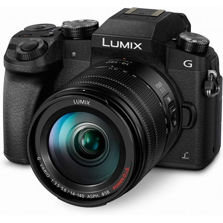 Restored Panasonic LUMIX G7 4K Video DSLM Camera w/ 14-140mm Lens 64GB Bundle includes LUMIX G7 DSLM Camera, 14-140mm Lens, Compact Gadget Bag, Training DVD, 64GB Memory Card, Battery, Charger, Deluxe Filter (Refurbished)