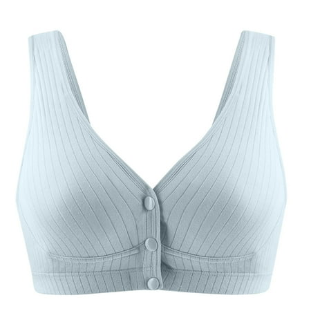 Admvng Push Up Bra for Women Wire Splicing Front Buckle Nursing Underwear Vest Style Underwear M-3XL