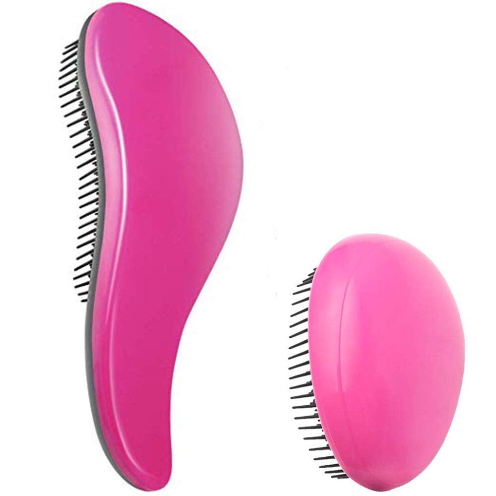 Detangling Hair Brush Detangler Hairbrush for Kids & Adult 2 Pack Tangle Free Brush for Curly