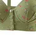 thumbnail image 4 of Gytharion Women's Front Closure Plus Size Bras Adjustable Breathable Printed Bras Push-up Underwear Everyday Bras Wireless,36B/C-46B/C, 4 of 4