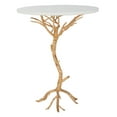 thumbnail image 3 of SAFAVIEH Carolyn Rooted Gold Accent Table Gold / White, 3 of 7