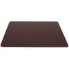 Chocolate Brown Leather 24 x 19 Desk Mat without Rails