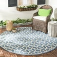 thumbnail image 2 of SAFAVIEH Beach House Kadri Geometric Indoor/Outdoor Area Rug, Blue/Creme, 4' x 6', 2 of 10