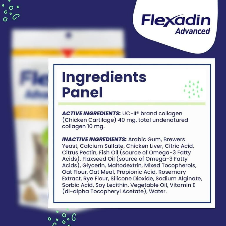 Flexadin Advanced 30粒×3袋(賞味期限:2026/10) Free Shipping! Vetoquinol Flexadin Advanced joint supplement for