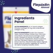 Vetoquinol Flexadin Advanced joint supplement for dogs and cats, once-daily formula with UC-II collagen, clinically proven and vet-recommended, 30 soft chews