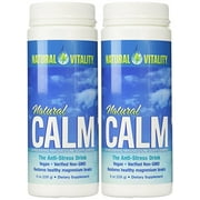 Angle View: Natural Vitality Natural Magnesium Calm (2 Bottles of 8 Ounce)