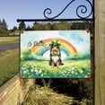 thumbnail image 3 of Happy St. Patrick’s Day Shetland Sheepdog with Green Hat Shamrocks Rainbow Horizontal Metal Aluminum Sign Sheltie Dog Lover Gifts Wall Art Home Decor - 03007, 3 of 5
