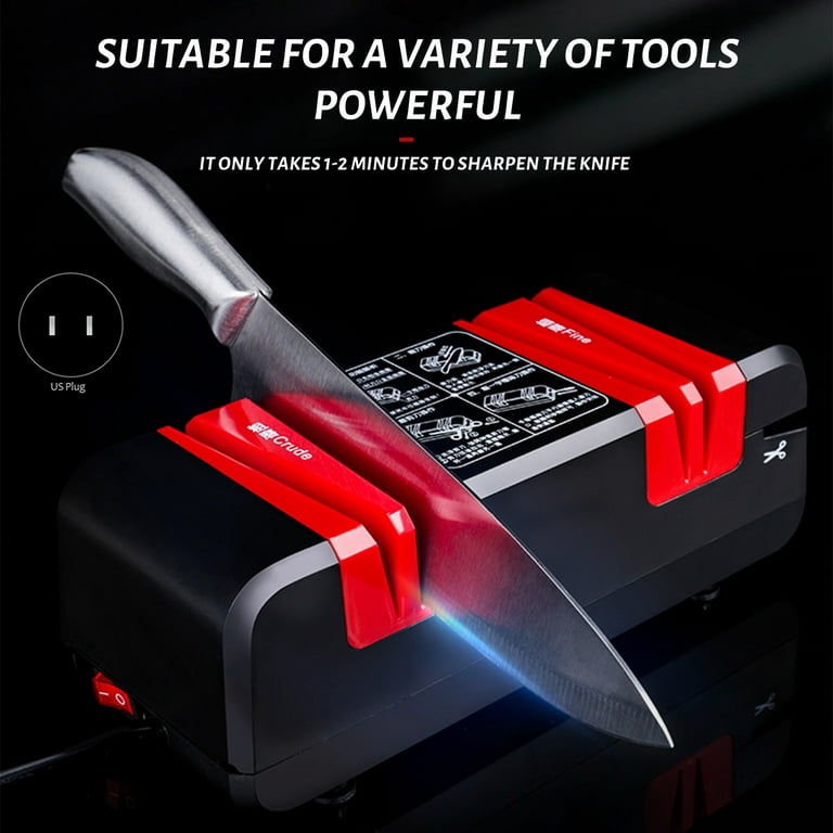 GooChef Electric Knife Sharpener - 2-Stage Sharpening & Polishing - USB  Powered
