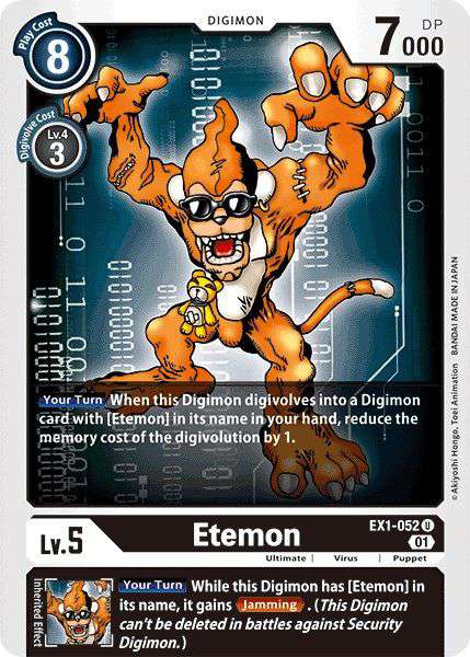 Digimon Classic Collection Uncommon Etemon EX1-052