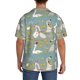thumbnail image 3 of Balery Cute Farm Birds Camisa Casual de Manga Corta con Botones para Hombre, Texturizada, Estilo Cubano, para Playa, Verano-XX-Large, 3 of 5