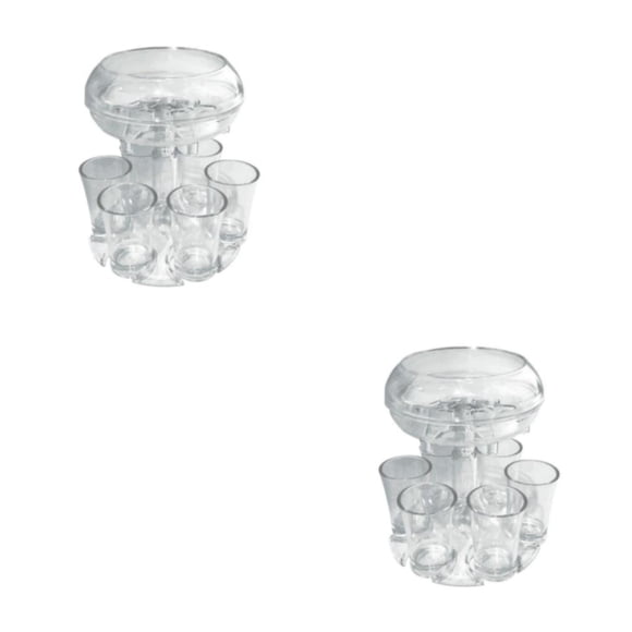 Bewildely 6 Shot Glass Dispenser Holder Accessories Wine Bar Game Beverage Home Tipo 1 2piezas