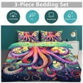 thumbnail image 6 of 3PCS Colorful Octopus Duvet Cover Set Twin, 1 Duvet Cover And 2 Pillowcase, Duvet Cover for Kids Girls Boys And Teens, 6 of 6
