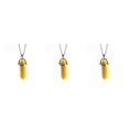 thumbnail image 2 of maskred Hexagon Column Charm Findings Handmade Holiday Hanging Pendants Crystal Necklace Earring Keychains Decorations Yellow 3Set, 2 of 6