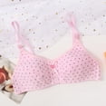thumbnail image 2 of RTKFRFLM Teen Girls Comfort Cotton Bra Soft Training Crop Tank Tops Pullover Wireless Bralette Underwear Camisole Base Layer Vest, 2 of 4