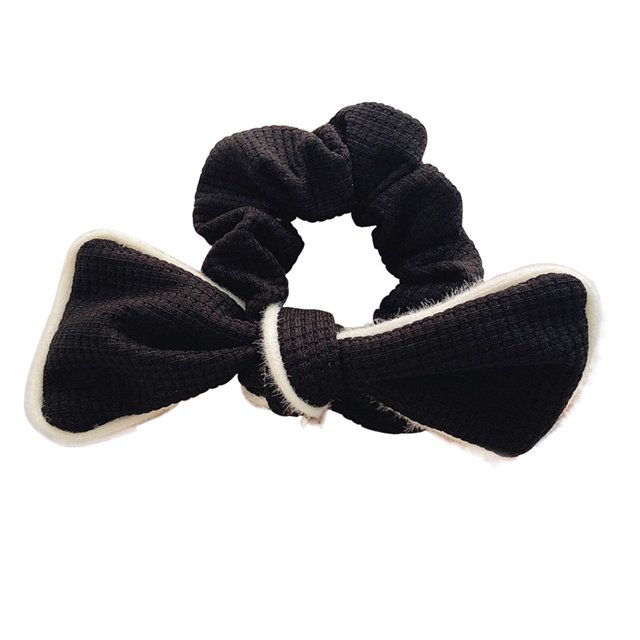 Lazos para el cabello elegantes para mujer, coleteros con nudo de lazo, accesorios para el cabello, banda para el cabello para niñas Negro Yuyangstore lazos para el cabello de niña