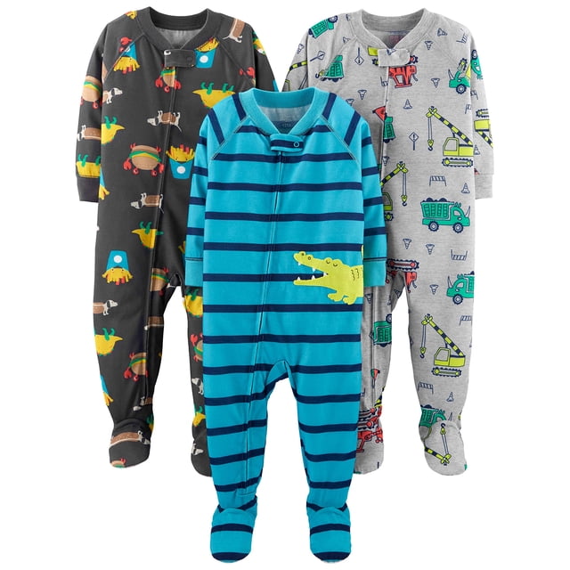 Pijama con pies Simple Joys de Carter's Baby Boys de 12 meses