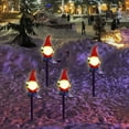 thumbnail image 4 of Uuowzo Christmas Outdoor Decorations Garden Solar Outdoor Lights, Xmas Santa Claus Snowman Pathway Lights for Walkway Yard Lawn Porch Holiday Decor Chirstimas Gifts for Women, 4 of 6