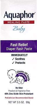 aquaphor fast relief diaper rash paste