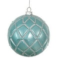 thumbnail image 2 of Vickerman 4"  Magenta Candy Glitt Net Ball 6/B Ball Ornament, 2 of 7