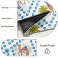 thumbnail image 6 of Camels Palm Trees Area Rugs 5'x7', Small Throw Rugs for Laundry Room Playroom, Tropical Desert Animal Plants Polka Dot Indoor Outdoor Rug Non-Slip Low Pile Carpet Runner Reversible Floor Mats, 6 of 8