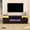Black, variant on HARIPUL 70" Fireplace TV Stand for TVs Up to 80" with 36" Electric Fireplace, TV Console for The Living Room, LED Light Entertainment Center, Storage Cabinet, Media Console Table, Black