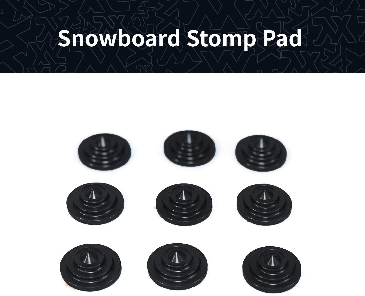 2024 Pyramid Studs Snowboard Stomp Pad - Chrome — Dick's Board Store