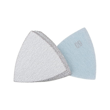 

Triangle Detail Sander Sandpaper Hook and Loop 3-1/2 Inch Sanding Pad White Abrasive 60 Grit 10pcs