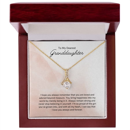 Always Remember Alluring Beauty Necklace For Granddaughter