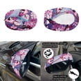 thumbnail image 5 of Yuyamidu Pink Butterfly Side View Mirror Covers for Car Sedan Exterior Accessories Pink Flower Auto Hood Cover Protector 1 Car Hood Dust Cover and 2 Auto Side View Mirror Covers, 5 of 7