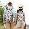 thumbnail image 4 of Disketp French Bulldog3 Mochila de Lona Estampada, Mochila Escolar de Viaje Ligera para Estudiantes y Portátil-Small, 4 of 5