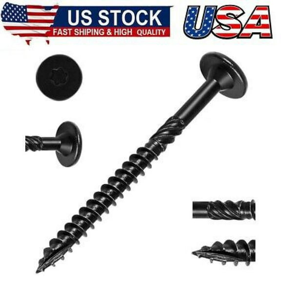 6 Inch Heavy-Duty Outdoor Deck Screws, 50Pcs Star Drive Decking Wood Screws