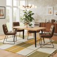 thumbnail image 1 of Homy Casa Modern Set of 4 Chairs with Armless Chairs, 1 of 7