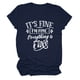 thumbnail image 1 of Camiseta de verano con estampado de letras, cuello redondo, manga corta, camiseta informal de gran tamaño con estampado de letras para mujer, azul oscuro (letra blanca) S, 1 of 3