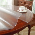 thumbnail image 4 of Upgraded Version Clear Round Table Cover mm Thick es Round Table Protector for Dining Room Table Clear Vinyl Tablecloth Protector Oil Proof Plastic Table Cover Circle, 4 of 8