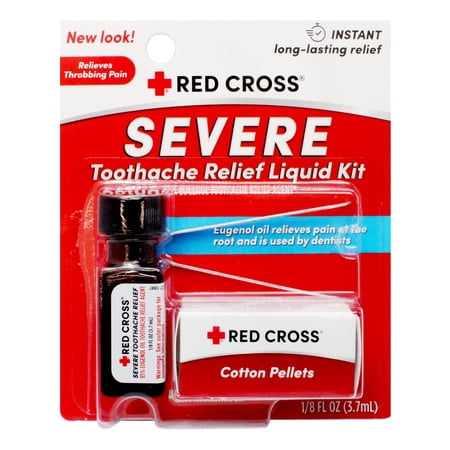 Mentholatum Red Cross Toothache Outfits 1/8 OZ Unflavored Pain Relief