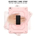 thumbnail image 2 of For iPad 10.2 Case 2021/2020/2019, iPad 9th/ 8th/ 7th Generation Case with Pencil Holder, Kickstand with Elastic Wrist Hand Strap Shoulder Strap Rugged Shockproof Cover, Rosegold, 2 of 6