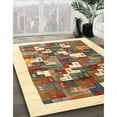 thumbnail image 3 of Ahgly Company Machine Washable Indoor Rectangle Contemporary Sienna Brown Area Rugs, 6' x 9', 3 of 7