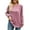Purple, variant on Womens Long Sleeve Shirts Pleated Crew Neck Casual Fall Fashion Tops Loose Fit Dressy Basic Trendy Clothes (Khaki, L)