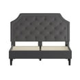 thumbnail image 6 of BizChair Queen Size Arched Tufted Upholstered Platform Bed in Dark Gray Fabric, 6 of 10