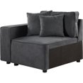 thumbnail image 1 of ACME Ensemble de Canapé Sectionnel en Argent 8 Pcs en Tissu Gris, 1 of 10