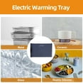 thumbnail image 3 of Food Warming Mat, Foldable Food Warming Mat 60 to 100 Silicone Electric Warming Tray Roll Up Food Warmer Touch Control with 3 Temperature Levels for Parties Gatherings Everyday, 3 of 7
