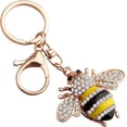 thumbnail image 2 of Porte-clés Abeille Mignonne (Rouge) avec Fermoir Homard pour Sac à Main, 2 of 5