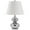 Silver, variant on SAFAVIEH Eva 24 in. H Double Gourd Glass Table Lamp, Silver