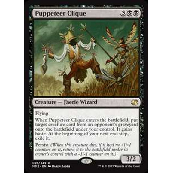MtG Modern Masters 2015 Rare Puppeteer Clique (FOIL) #91